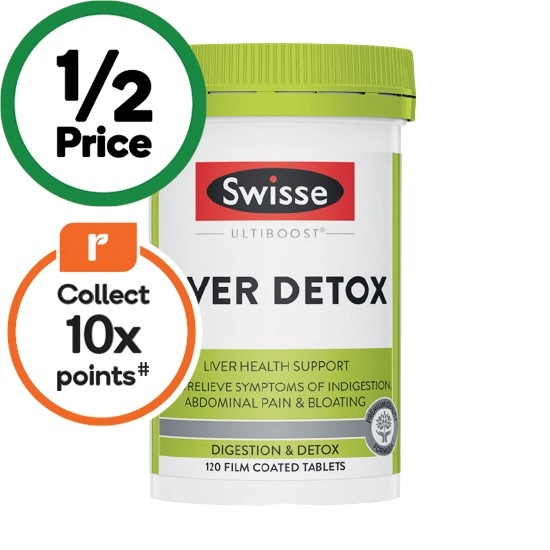 Swisse Ultiboost Liver Detox Tablets Pk 120~