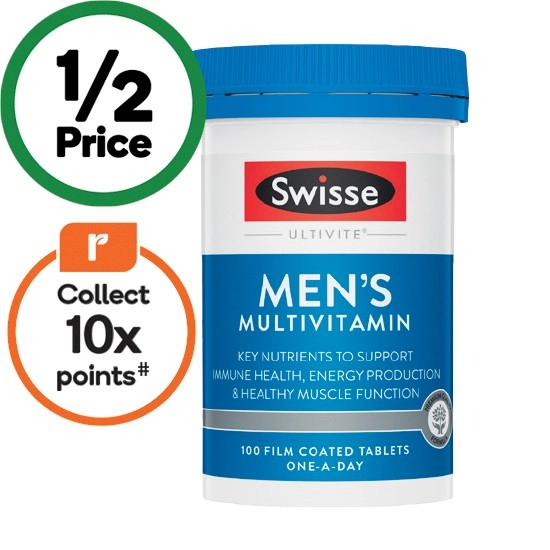 Swisse Ultivite Men’s Multivitamin Tablets Pk 100~