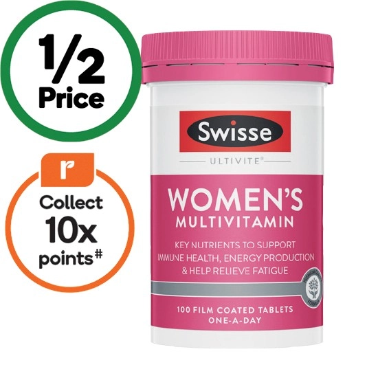 Swisse Ultivite Women’s Multivitamin Tablets Pk 100~