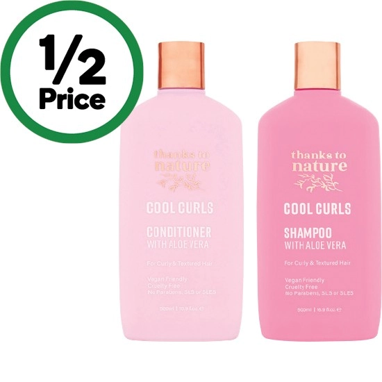 Thanks To Nature Shampoo or Conditioner 500ml