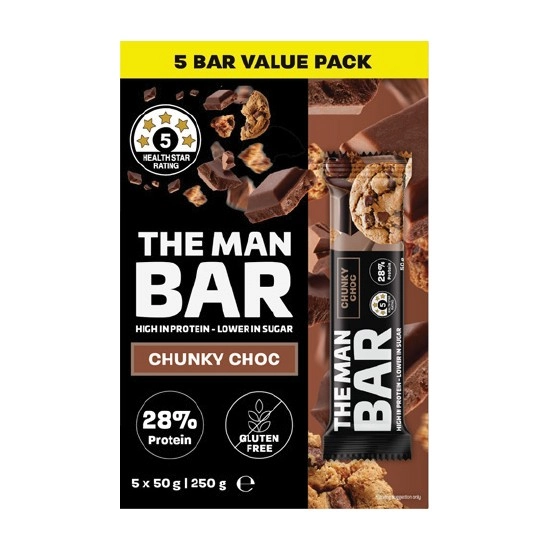 The Man Bar Protein Bars 50g x Pk 5~