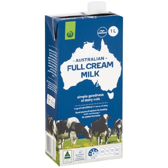 Woolworths Long Life Full Cream Milk 1 Litre