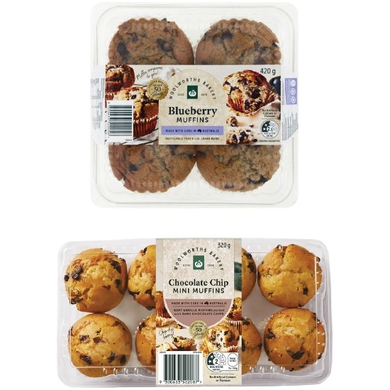 Woolworths Muffin Pk 4-8 Varieties