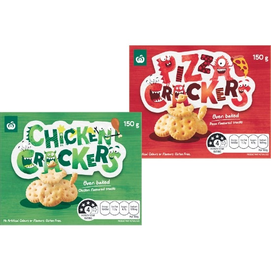 Woolworths Oven Baked Crackers 150g