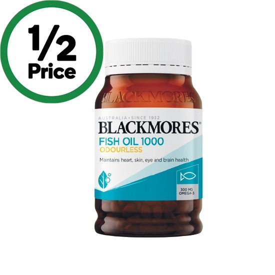 Blackmores Odourless Fish Oil 1000mg Pk 200^