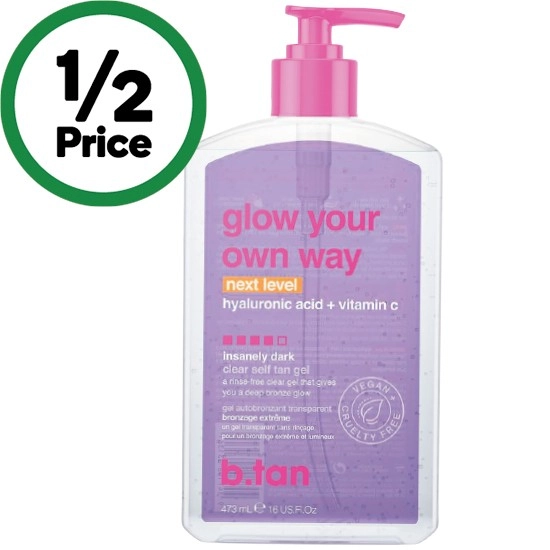 B.tan Glow Your Own Way Clear Self Tan Gel 473ml