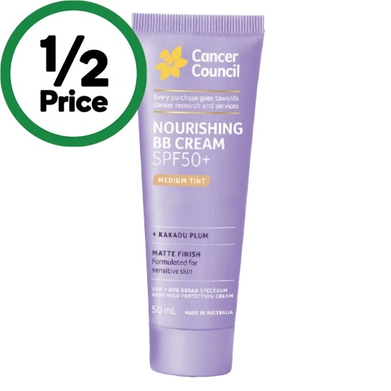 Cancer Council SPF50+ Tinted BB Cream 50ml*