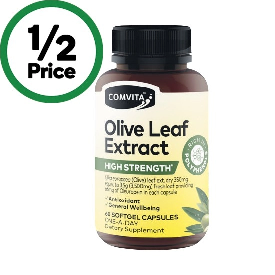 Comvita Olive Leaf Extract High Strength Capsules Pk 60^