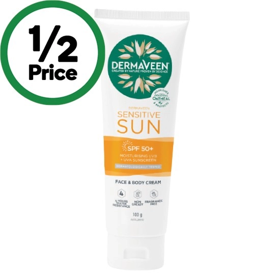 Dermaveen Sensitive Sun SPF50+ Face & Body Cream 100g*