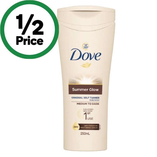 Dove Summer Glow Gradual Self Tan Body Lotion 250ml