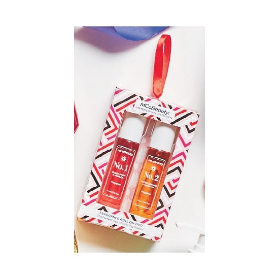 MCoBeauty Hanging Ornament – Fragrance Roller Ball Duo Set | No. 1 & No. 2