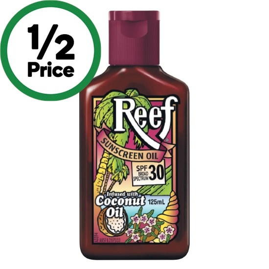 Reef Sunscreen Oil with Coconut Oil SPF30 125ml*