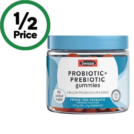 Swisse Adults Probiotic + Prebiotic Gummies Pk 90^