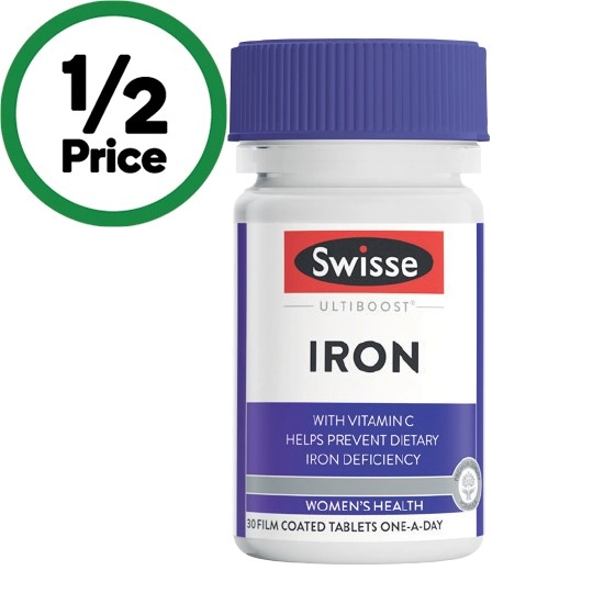 Swisse Ultiboost Iron Tablets Pk 30^