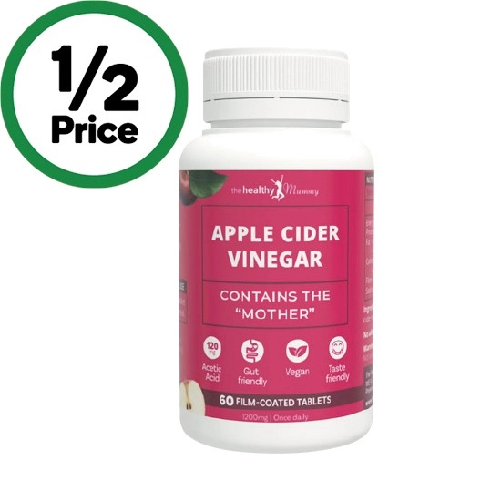 The Healthy Mummy Apple Cider Vinegar Tablets Pk 60^