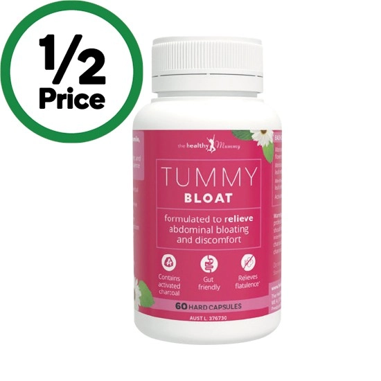 The Healthy Mummy Tummy Bloat Capsules Pk 60^