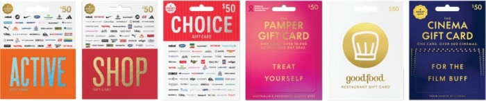 15% off TCN Active, TCN Shop, TCN Choice, TCN Pamper, Good Food & TCN Cinema Gift Cards