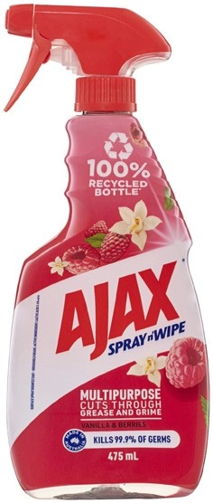 Ajax Spray n Wipe Vanilla & Berries 475mL