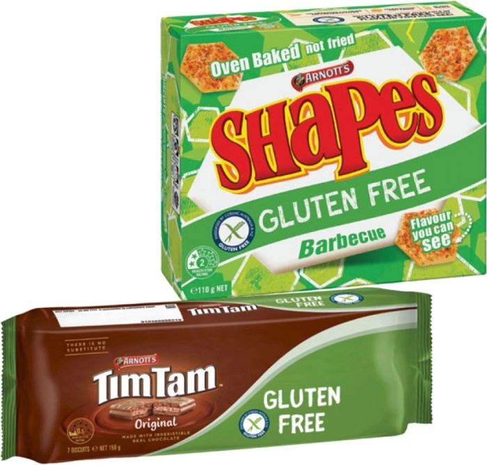 Arnott's Gluten Free Tim Tam Original Biscuit 150g or Shapes BBQ Crackers 110g