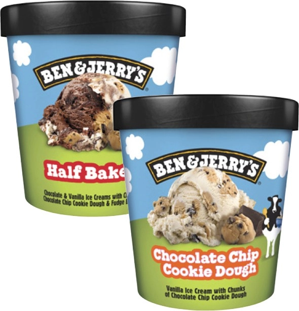 Ben & Jerry's Tub 427mL-465mL