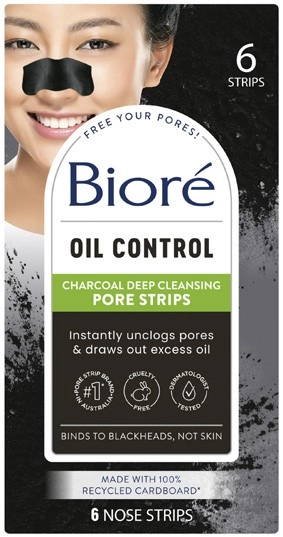 Biore Charcoal Deep Cleansing Pore Strips 6 Pack