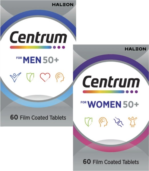 Centrum 50+ Multivitamin Tablets 60 Pack^