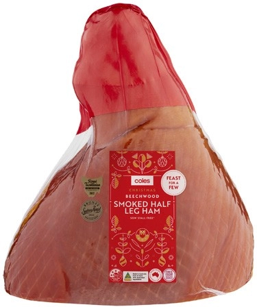 Coles Beechwood Smoked Half Leg Ham