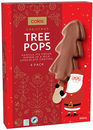 Coles Christmas Tree Sticks Vanilla 4 Pack 360mL