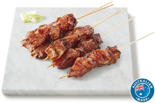 Coles RSPCA Approved Chicken Breast Kebab Honey Soy