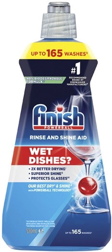 Finish Rinse & Shine Dishwasher Aid 500mL