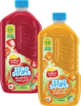 Golden Circle Zero Sugar Cordial 2 Litre