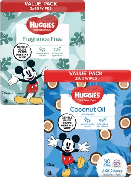 Huggies Baby Wipes 216 Pack-240 Pack