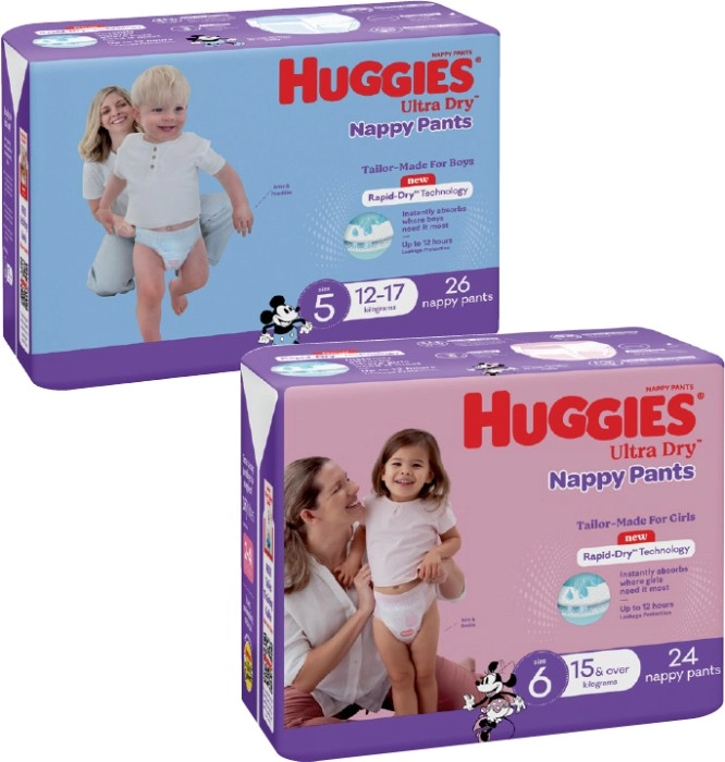 Huggies Ultra Dry Bulk Nappy Pants 24 Pack-36 Pack