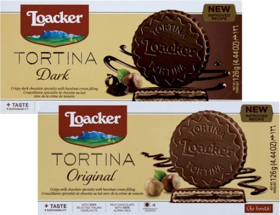 Loacker Tortina Chocolate Biscuits 126g