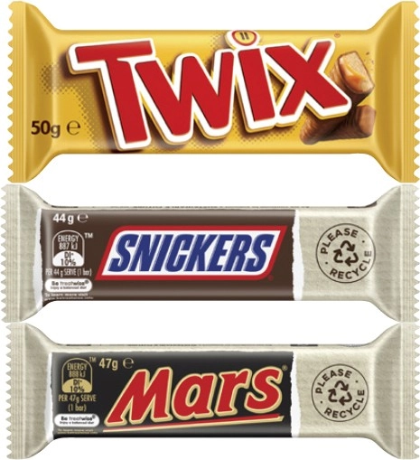 Mars Chocolate Bar 30g-56g