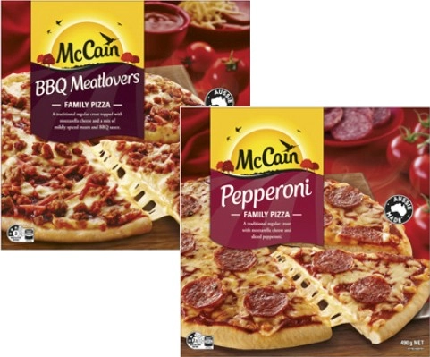 McCain Family Pizza 490g-500g