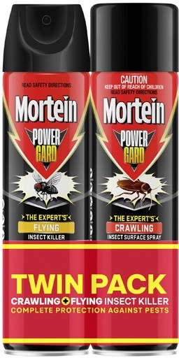 Mortein Power Gard Crawling & Flying Insect Killer Surface Spray 2 Pack