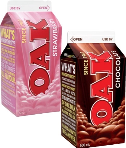 Oak Flavoured Milk 600mL