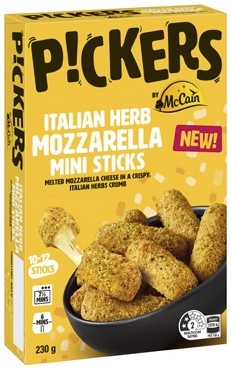 Pickers Mini Italian Herb Mozzarella Sticks 230g