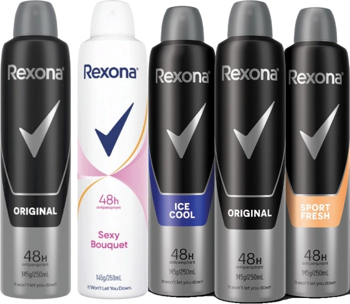 Rexona Antiperspirant Aerosol Deodorant 250mL