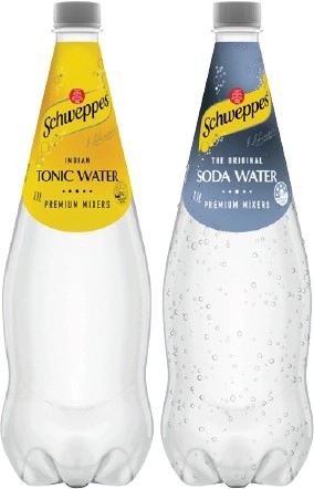 Schweppes Mixers, Mineral Water or Soft Drink 1.1 Litre