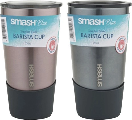 Smash Blue Stainless Steel Barista Cup 350mL