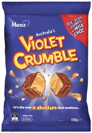 Violet Crumble Choc Honeycomb 120g-150g