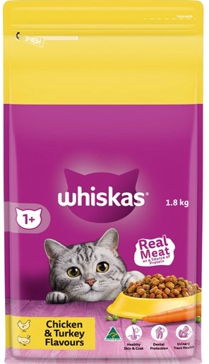 Whiskas Dry Cat Food 1.8kg