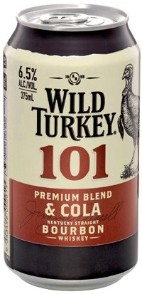 Wild Turkey & Cola 101 Cans 4x375mL