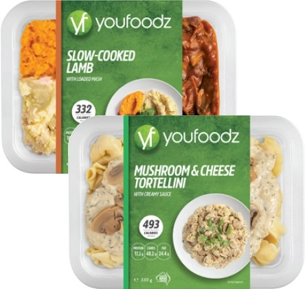 Youfoodz Regular Meal 300g-354g