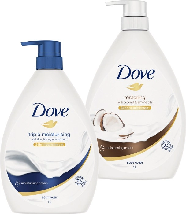 Dove Body Wash 1 Litre Selected Varieties