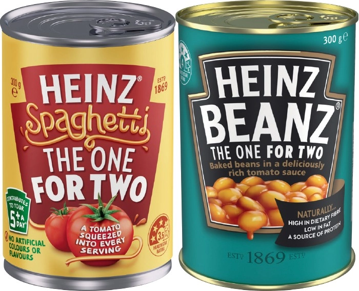 Heinz Beanz or Spaghetti 300g Selected Varieties