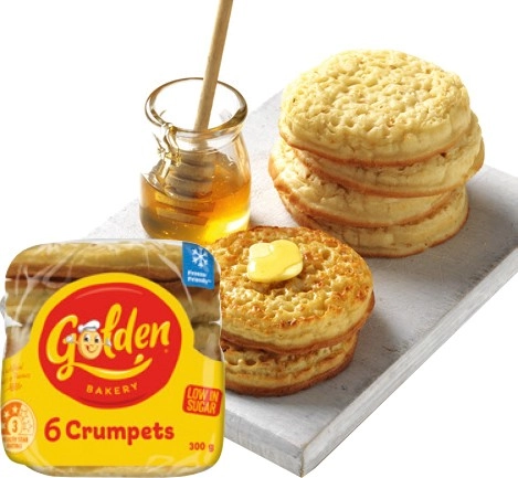 Golden Crumpet Rounds 6 Pack Selected Varieties