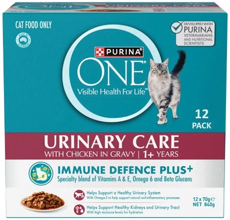 Purina One Wet Cat Food 12x70g Selected Varieties